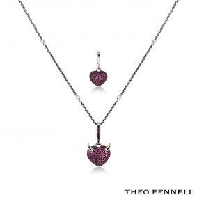 Theo Fennell White Gold Ruby & Diamond 'Arts Suite Theo Fennell White Gold Ruby & Diamond 'Arts Suite